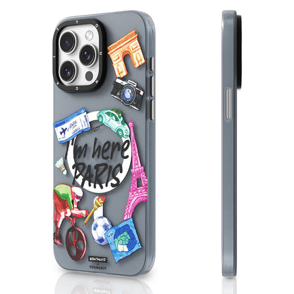 Apple iPhone 14 Pro Max Kılıf M-safe Şarj Özellikli Youngkit in Paris Serisi Kapak - Görsel 2