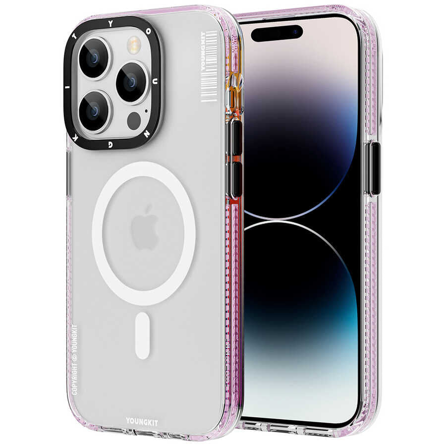 Apple iPhone 14 Pro Kılıf M-safe Şarj Özellikli Youngkit Jane Sand Serisi Kapak - Görsel 4