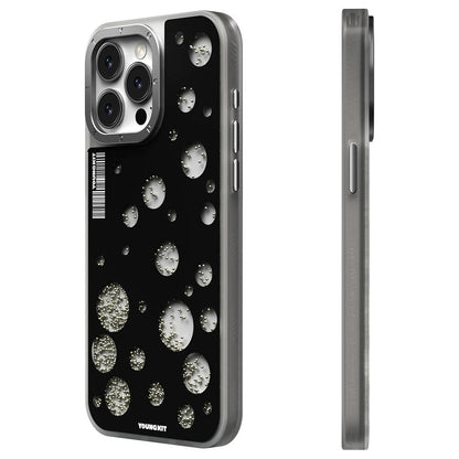Apple iPhone 14 Pro Kılıf M-safe Şarj Özellikli Youngkit Quicksand Beads Serisi Kapak
