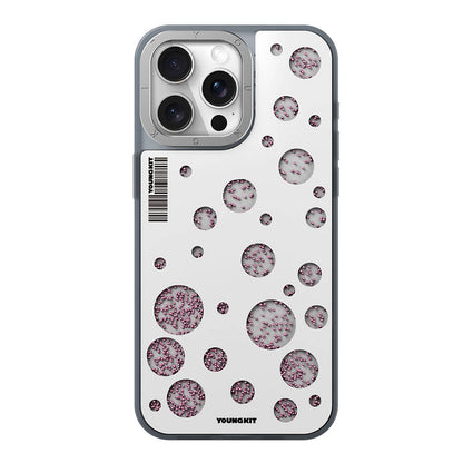 Apple iPhone 14 Pro Kılıf M-safe Şarj Özellikli Youngkit Quicksand Beads Serisi Kapak - Görsel 4