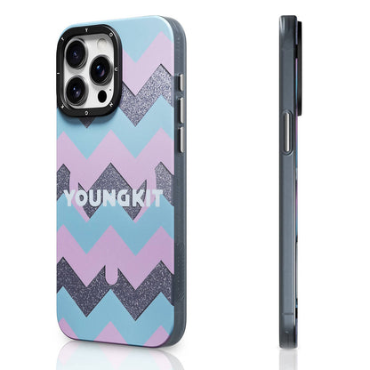 Apple iPhone 14 Pro Kılıf M-safe Şarj Özellikli Youngkit Star Dazzle Serisi Kapak - Görsel 2
