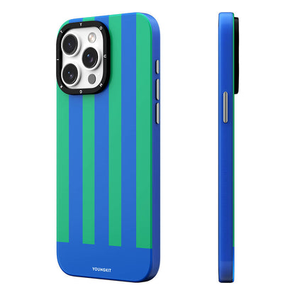 Apple iPhone 14 Pro Kılıf M-safe Şarj Özellikli Youngkit Striped Piano Keys Serisi Kapak - Görsel 4