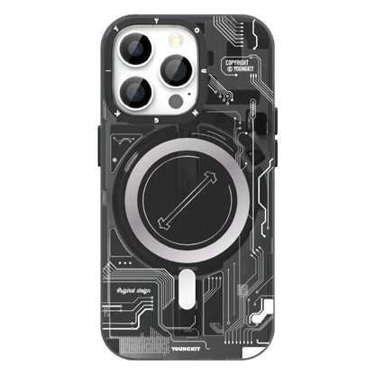 Apple iPhone 14 Pro Kılıf M-safe Şarj Özellikli YoungKit Technology Serisi Kapak - Görsel 7