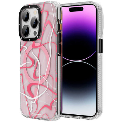 Apple iPhone 14 Pro Kılıf M-safe Şarj Özellikli Youngkit Water-Ink Serisi Kapak - Görsel 3