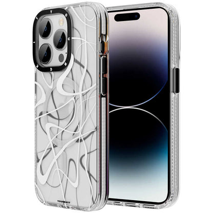 Apple iPhone 14 Pro Kılıf M-safe Şarj Özellikli Youngkit Water-Ink Serisi Kapak - Görsel 4
