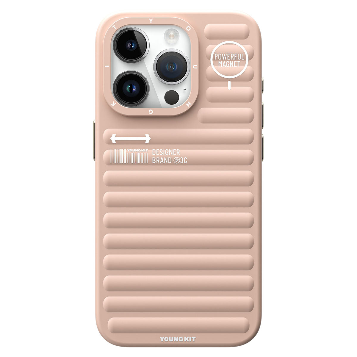 Apple iPhone 14 Pro Kılıf Mat Renkli Tasarım YoungKit Original Serisi Kapak - Görsel 3