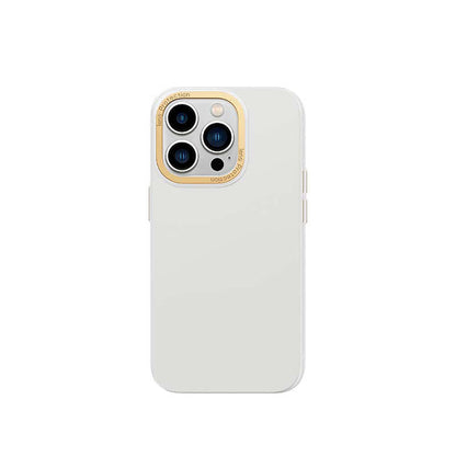 Apple iPhone 14 Pro Kılıf Metal Kamera Çerçeveli Recci Glaze Serisi Kapak - Görsel 3
