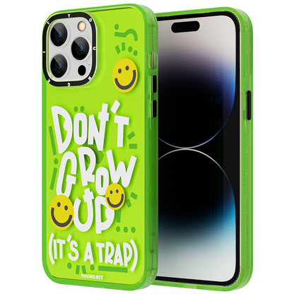 Apple iPhone 14 Pro Kılıf Mutlu Mod Figürlü YoungKit Happy Mood Serisi Kapak - Görsel 4