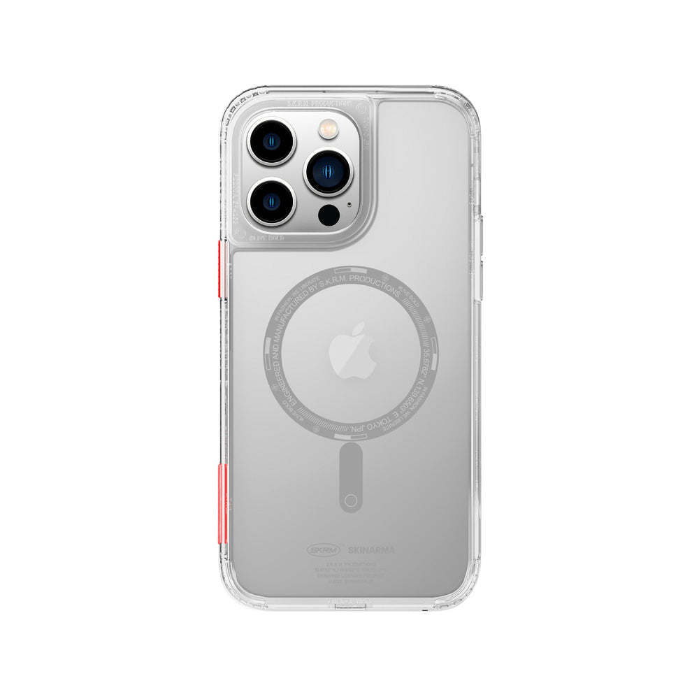Apple iPhone 14 Pro Kılıf SkinArma Şeffaf Airbag Tasarımlı M-safe Şarj Özellikli Saido Kapak - Görsel 2