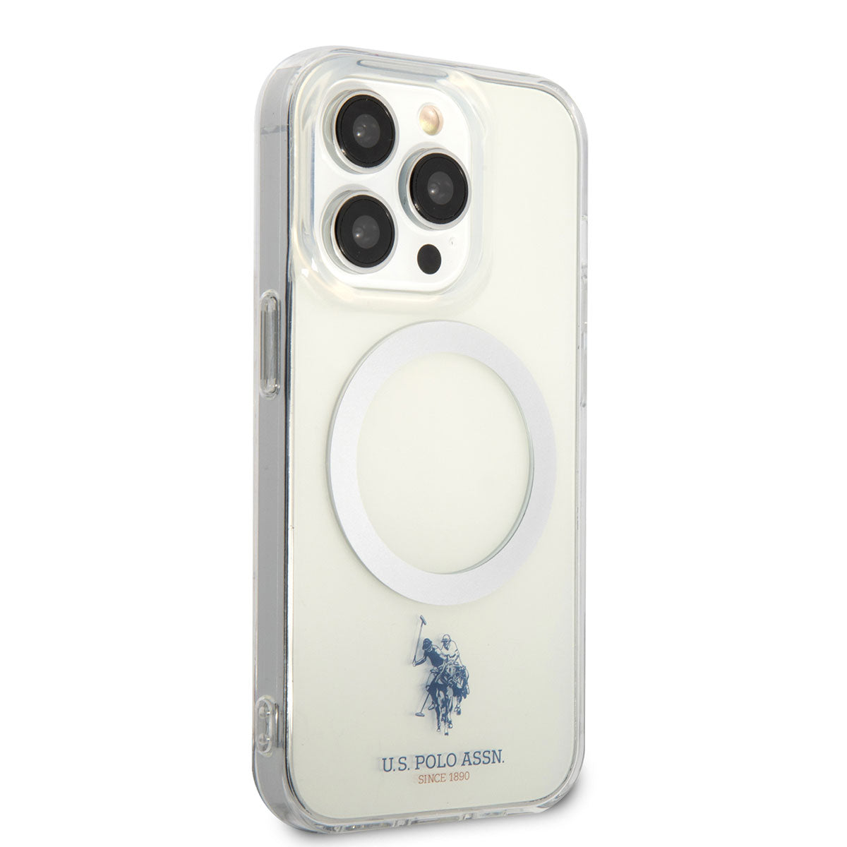 Apple iPhone 14 Pro Kılıf U.S. POLO ASSN. M-safe Şarj Özellikli Transparan Tasarım Kapak - Görsel 2