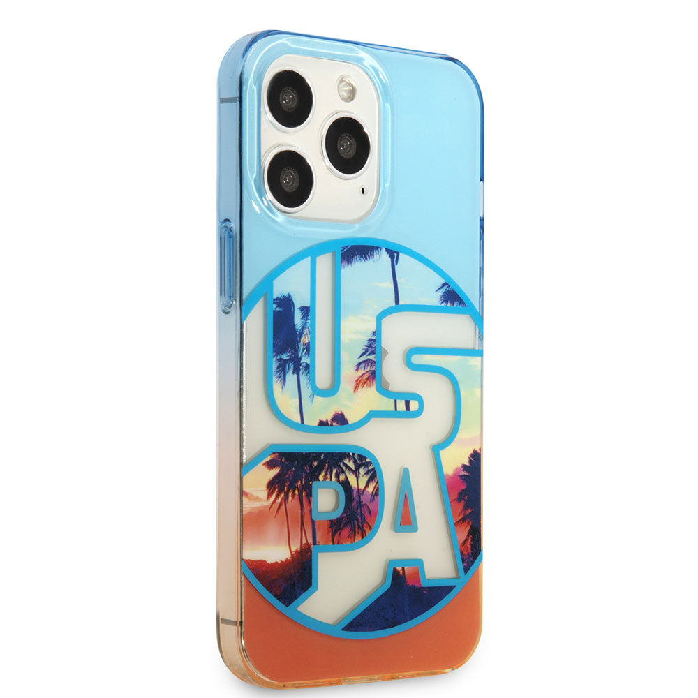 Apple iPhone 14 Pro Kılıf U.S. POLO ASSN. Renkli Yaprak Baskılı Dizayn Kapak - Görsel 3