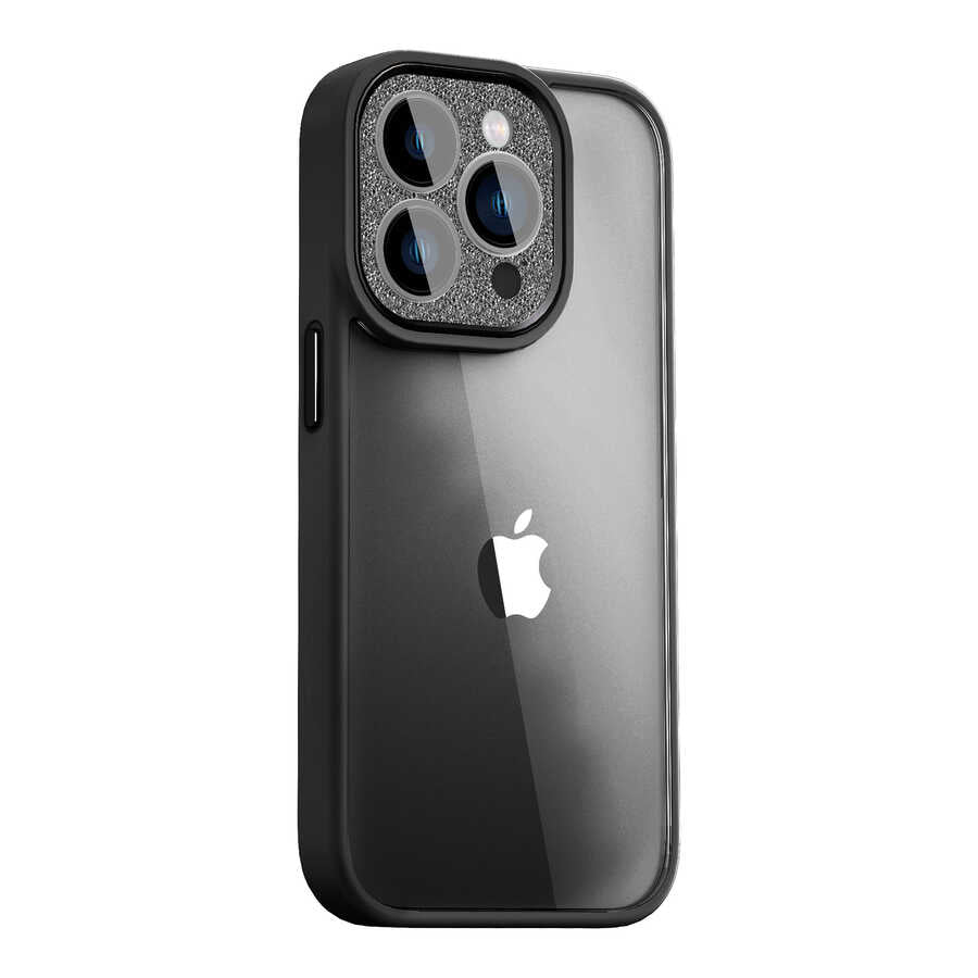 Apple iPhone 14 Pro Kılıf Wiwu GCC-105 Lens Korumalı Renkli Kenar Arkası Şeffaf Multicolor Kapak - Görsel 6