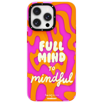 Apple iPhone 14 Pro Kılıf Yazı Desenli Youngkit Mindfulness Serisi Kapak - Görsel 2