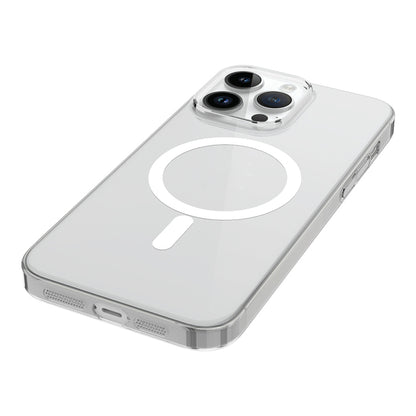 Apple iPhone 14 Pro Max Camera Protected M-Safe Charging Transparent Zore London Hard PC Case