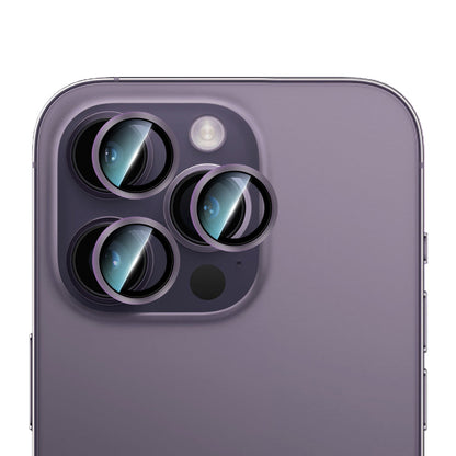 Apple iPhone 14 Pro Max CaseWorld Alloy Serisi Oleofobik Anti Reflective Kamera Lens Koruyucu - Görsel 5