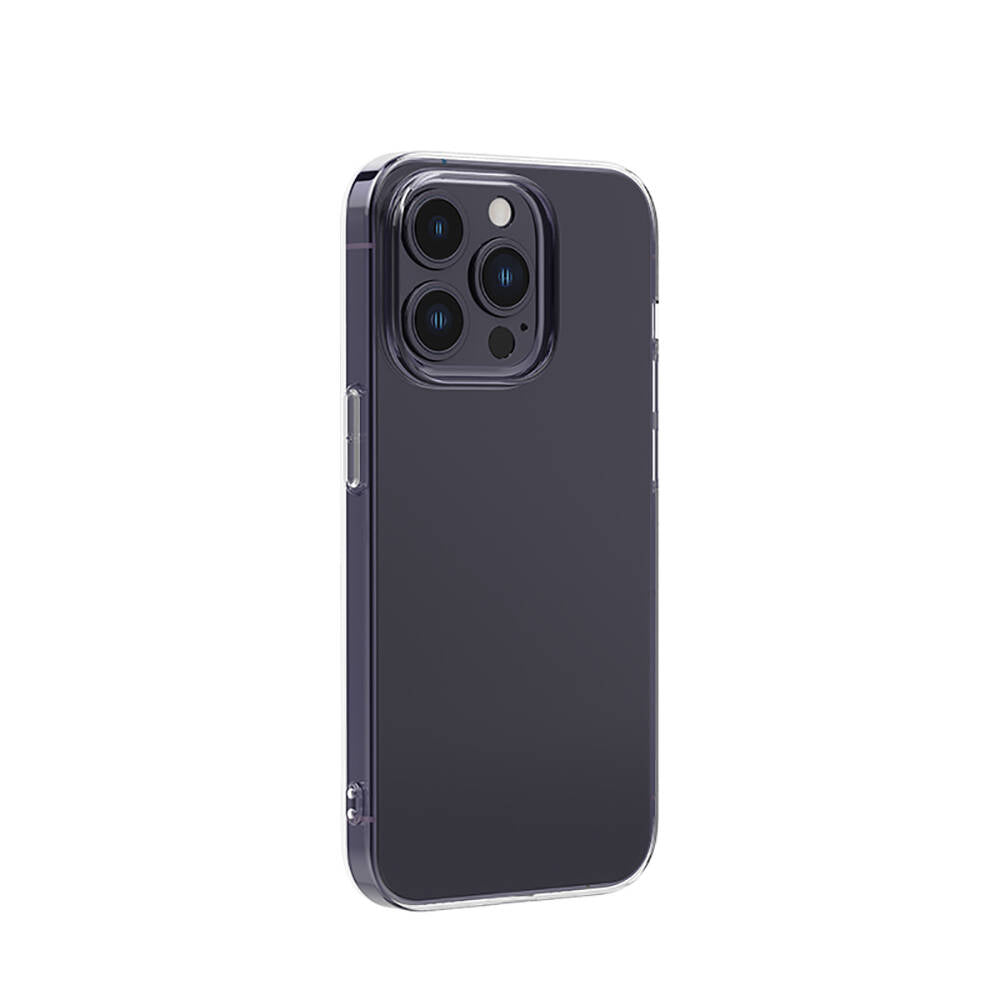 Apple iPhone 14 Pro Max Kılıf Airbagli Şeffaf Darbe Emici Silikon Tasarımlı Recci Clarity Serisi Kapak - Görsel 2