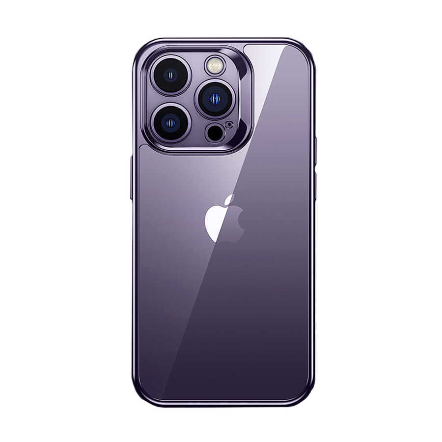 Apple iPhone 14 Pro Max Kılıf Benks Electroplating TPU Kapak Ekran Koruyucu Hediyeli - Görsel 2
