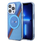 Apple iPhone 14 Pro Max Kılıf BMW M-safe Şarj Özellikli Transparan Tricolor Stripes Orjinal Lisanslı Kapak