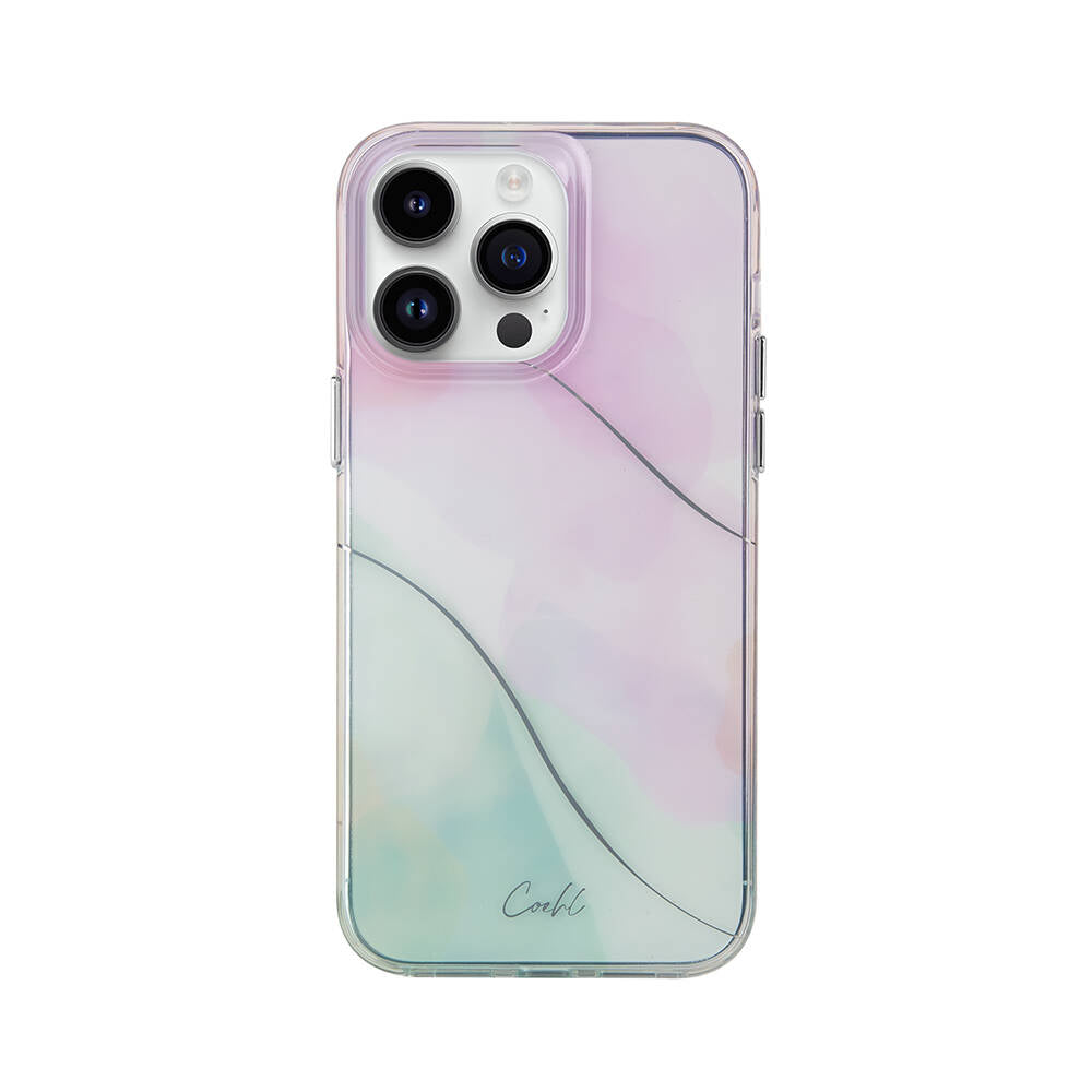 Apple iPhone 14 Pro Max Kılıf Dalgalı Çizgi Desenli Coehl Palette Kapak - Görsel 3