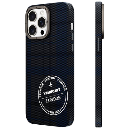 Apple iPhone 14 Pro Max Kılıf Ekose Desenli Youngkit Gezhi Serisi Kapak - Görsel 2