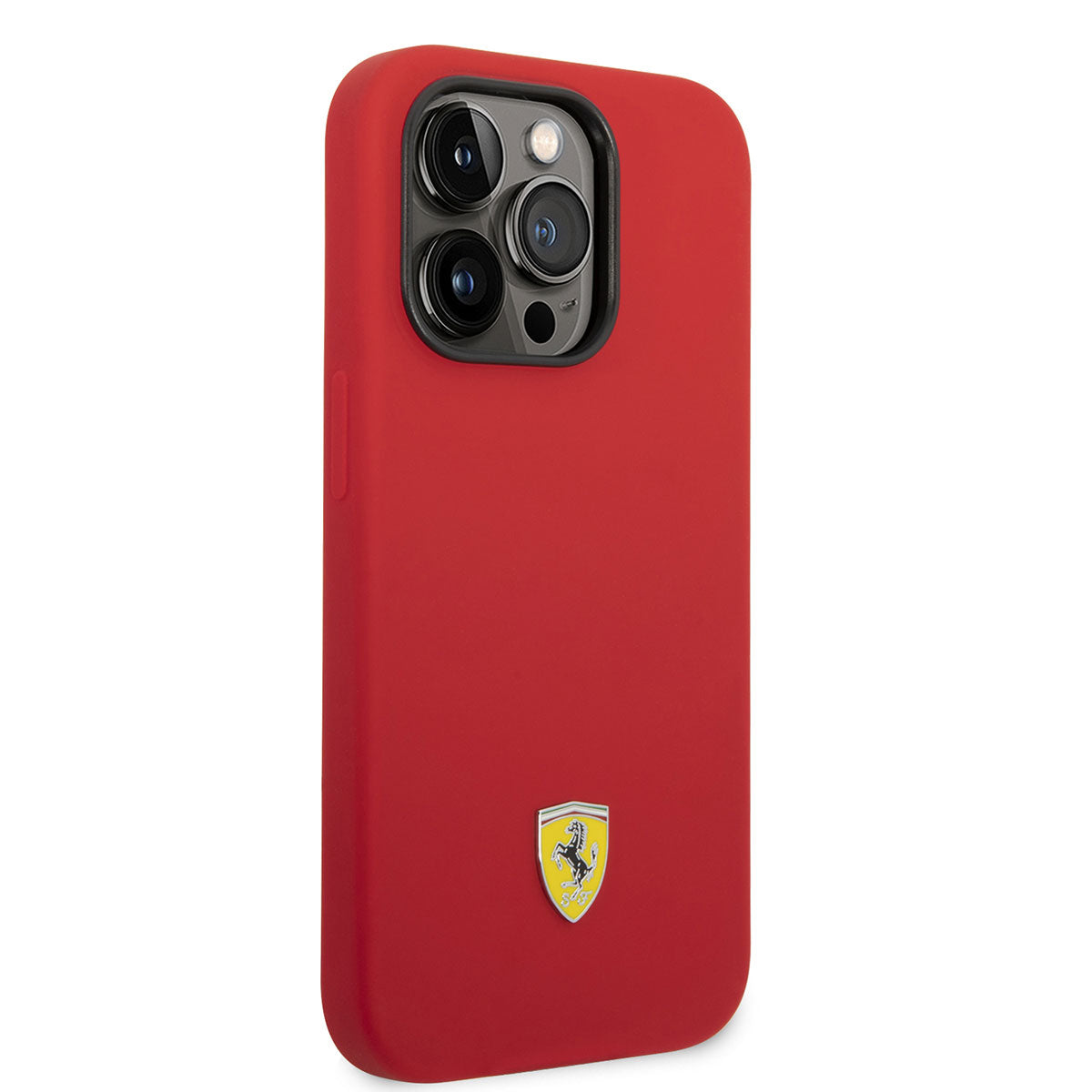 Apple iPhone 14 Pro Max Kılıf Ferrari M-safe Şarj Özellikli Silikon Metal Logo Dizayn Kapak - Görsel 3