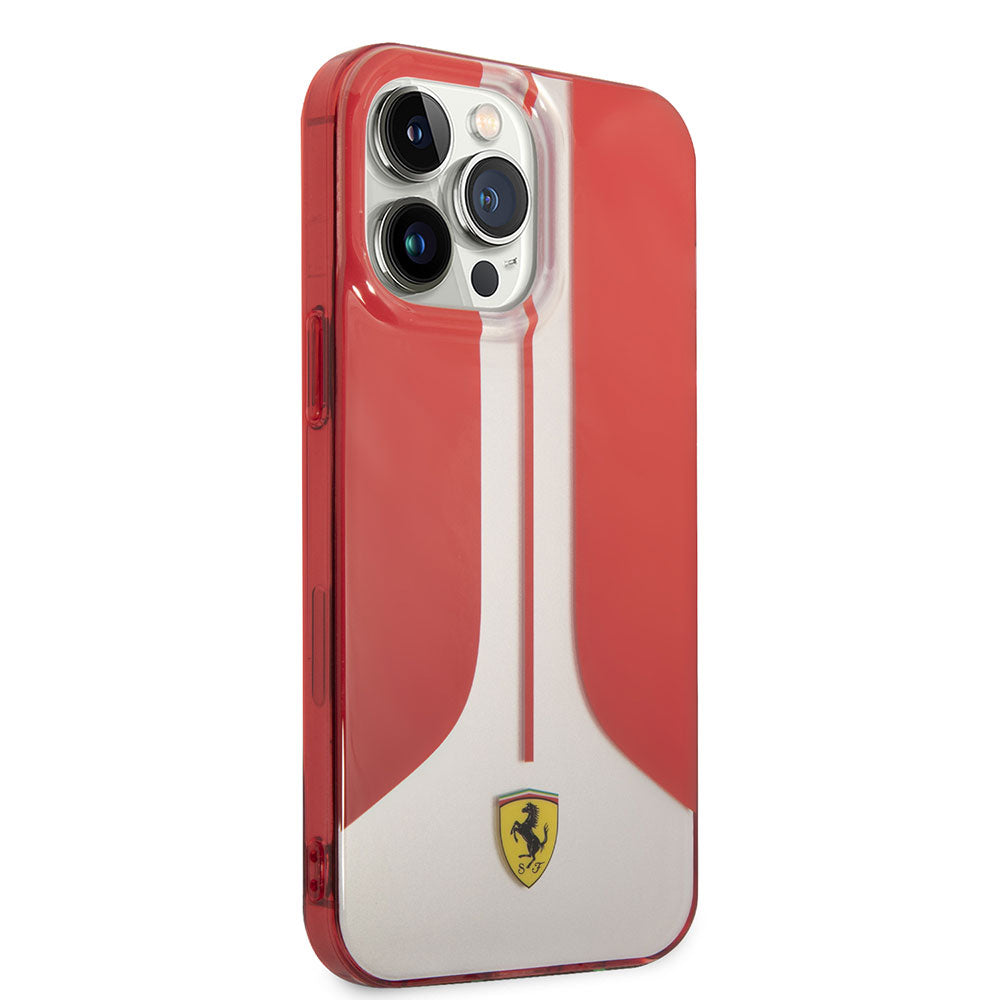 Apple iPhone 14 Pro Max Kılıf Ferrari Orjinal Lisanslı 296 Çizgili Dizayn Kapak - Görsel 3