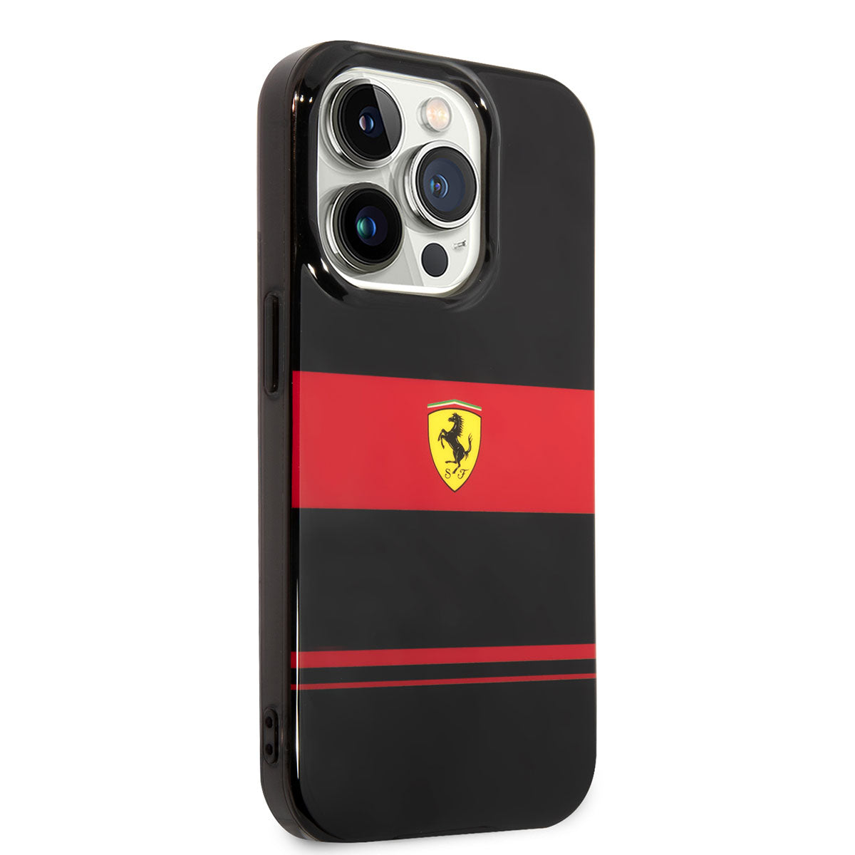 Apple iPhone 14 Pro Max Kılıf Ferrari Orjinal Lisanslı M-safe Şarj Özellikli Yatay Çizgili Dizayn Kapak - Görsel 2