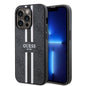 Apple iPhone 14 Pro Max Kılıf Guess Orjinal Lisanslı M-safe Şarj Özellikli 4G Şerit Tasarımlı Printed Kapak