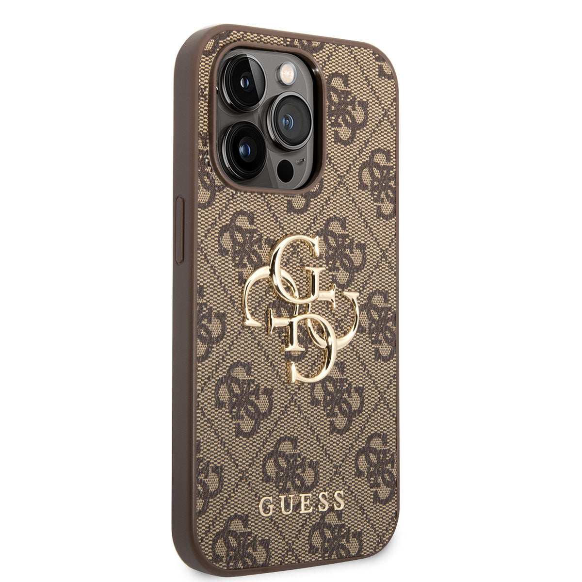 Apple iPhone 14 Pro Max Kılıf GUESS PU Deri Büyük Metal Logo Dizaynlı Kapak - Görsel 3