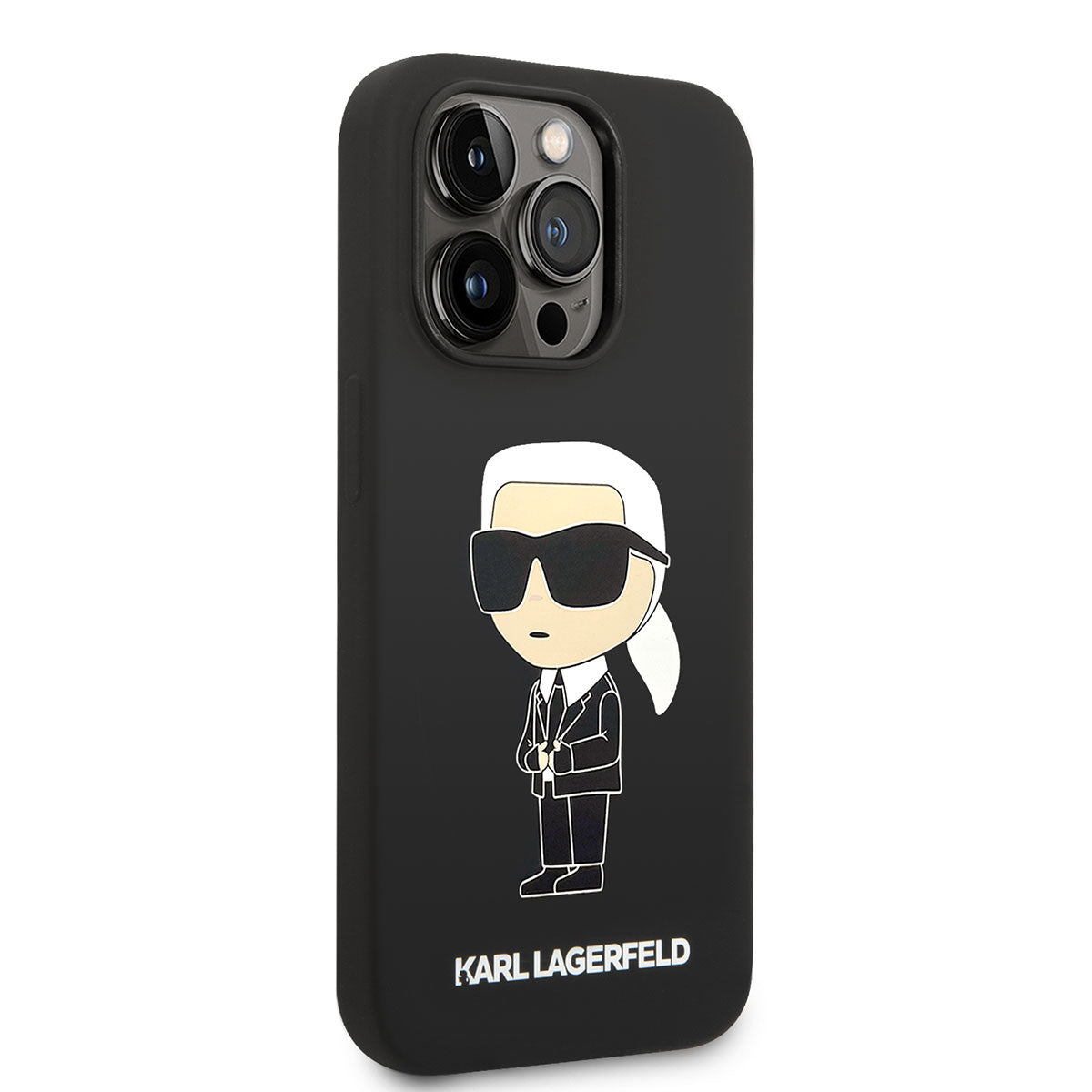 Apple iPhone 14 Pro Max Kılıf Karl Lagerfeld M-safe Şarj Özellikli Silikon Karl Dizayn Kapak - Görsel 2