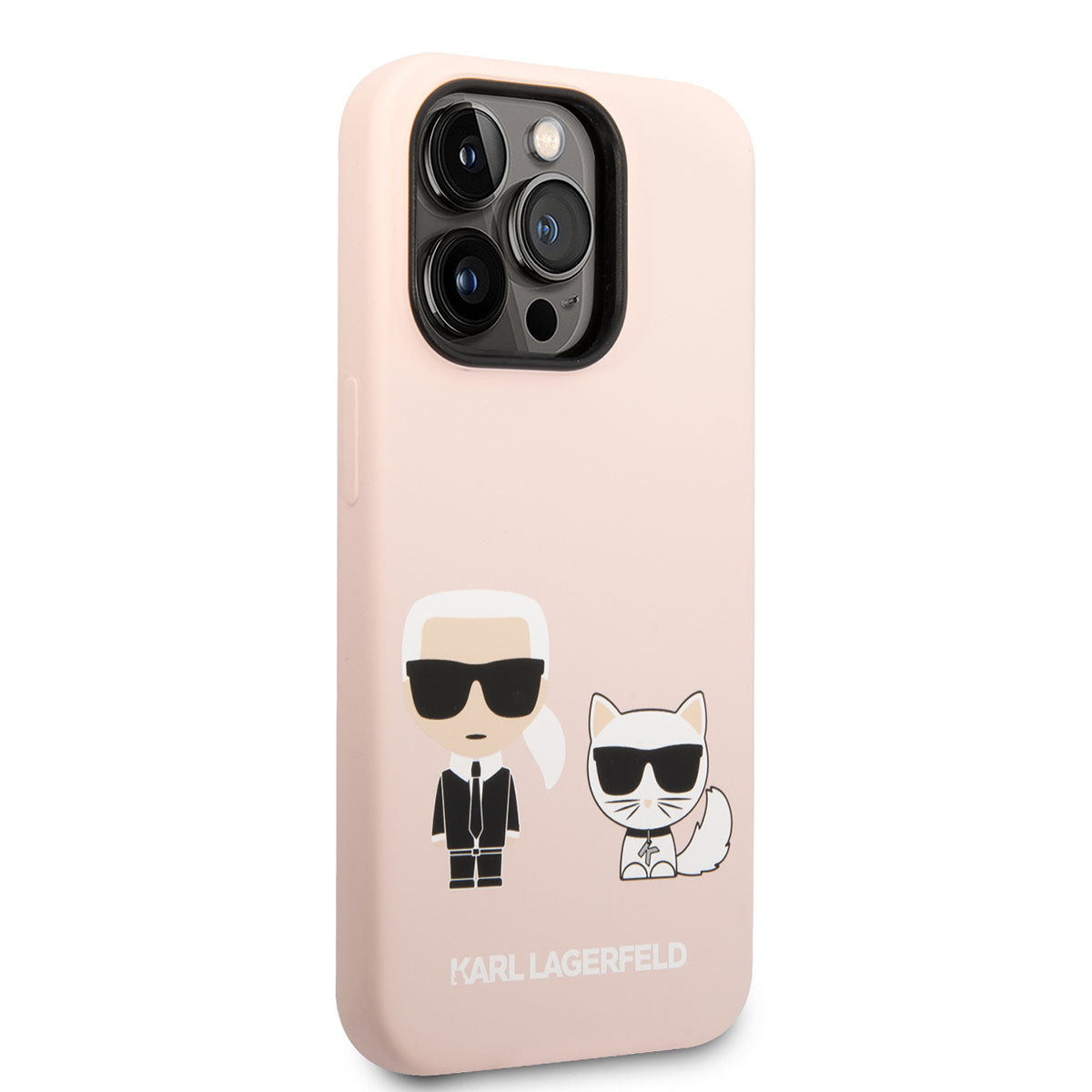 Apple iPhone 14 Pro Max Kılıf Karl Lagerfeld M-safe Şarj Özellikli Silikon K&C Dizayn Kapak - Görsel 2
