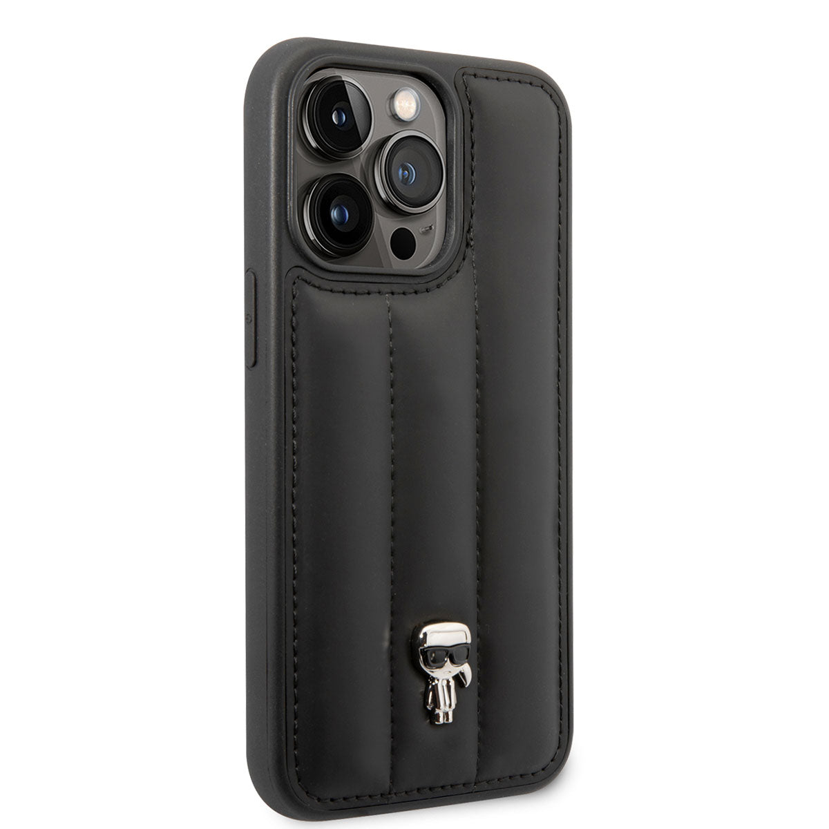 Apple iPhone 14 Pro Max Kılıf Karl Lagerfeld Nylon Puffy Airbag Karl Dizayn Kapak - Görsel 2