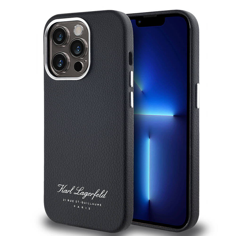Apple iPhone 14 Pro Max Kılıf Karl Lagerfeld Orjinal Lisanslı KL Yazılı Hotel Kapak - Görsel 2