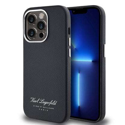 Apple iPhone 14 Pro Max Kılıf Karl Lagerfeld Orjinal Lisanslı KL Yazılı Hotel Kapak - Görsel 2