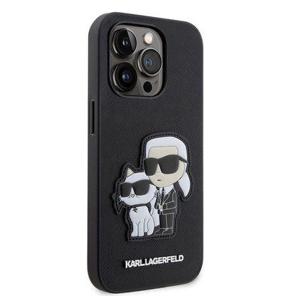 Apple iPhone 14 Pro Max Kılıf Karl Lagerfeld Saffiano Deri K&C Dizayn Kapak - Görsel 2