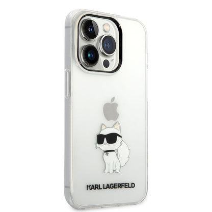 Apple iPhone 14 Pro Max Kılıf Karl Lagerfeld Transparan Choupette Dizayn Kapak - Görsel 2
