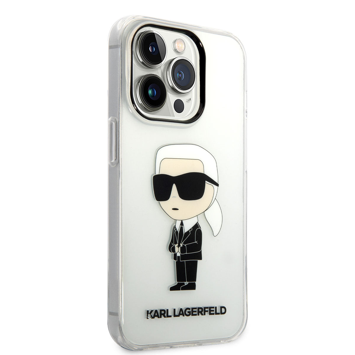 Apple iPhone 14 Pro Max Kılıf Karl Lagerfeld Transparan İkonik Karl Dizayn Kapak - Görsel 2