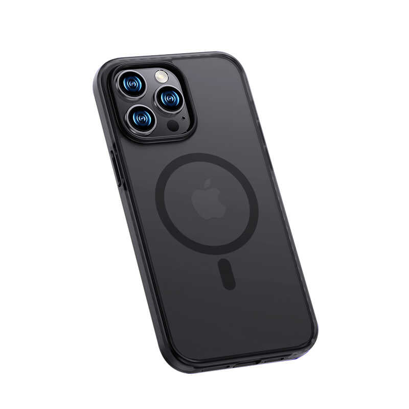 Apple iPhone 14 Pro Max Kılıf Kenarları Silikon Airbagli Mat Arka Yüzey Benks Icesand Kapak - Görsel 3