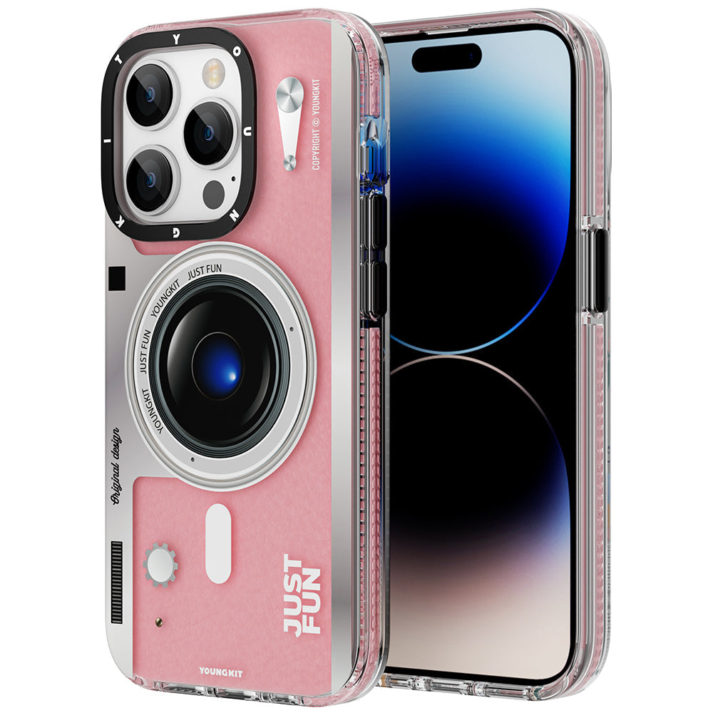 Apple iPhone 14 Pro Max Kılıf M-safe Şarj Özellikli Lens Figürlü YoungKit Art Film Serisi Kapak - Görsel 3