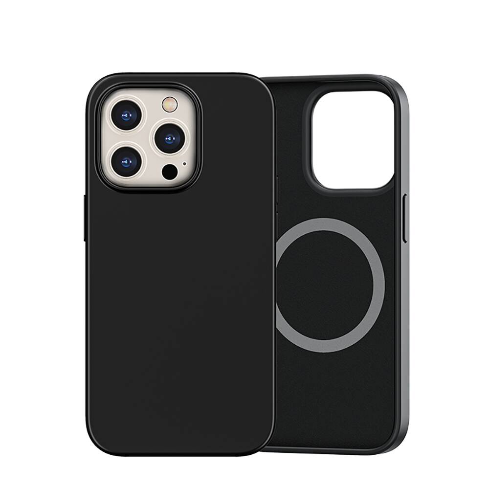 Apple iPhone 14 Pro Max Kılıf M-safe Şarj Özellikli Liquid Silikon Recci Mousse Serisi Kapak - Görsel 2