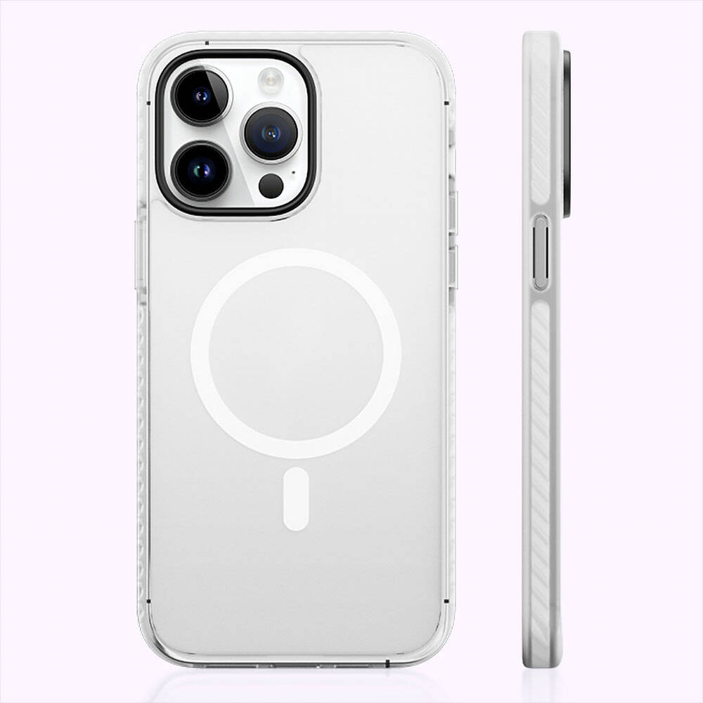 Apple iPhone 14 Pro Max Kılıf M-safe Şarj Özellikli Mat Arka Yüzey Benks Drop Resistance Kapak - Görsel 2