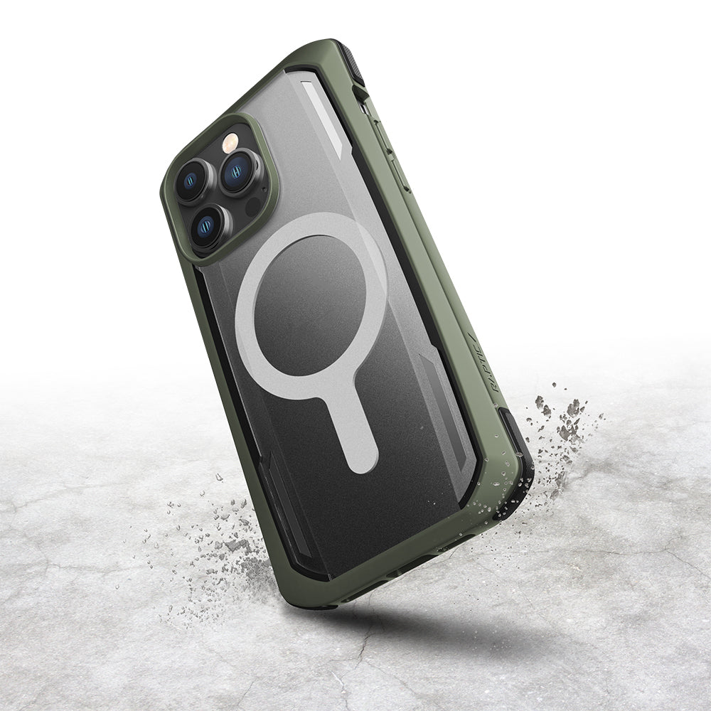 Apple iPhone 14 Pro Max Kılıf M-safe Şarj Özellikli Raptic Secure Serisi Çift Kat TPU Kenarlı Şeffaf Arka Yüzeyli Kapak - Görsel 4
