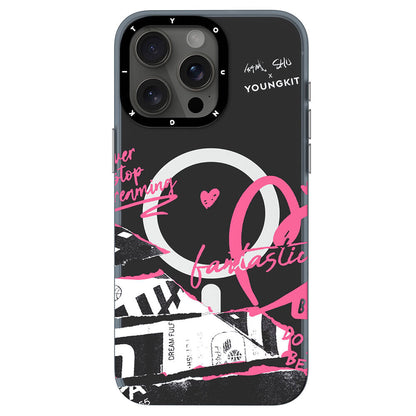 Apple iPhone 14 Pro Max Kılıf M-safe Şarj Özellikli Shu Tasarımlı Youngkit Dreamland Serisi Kapak - Görsel 3
