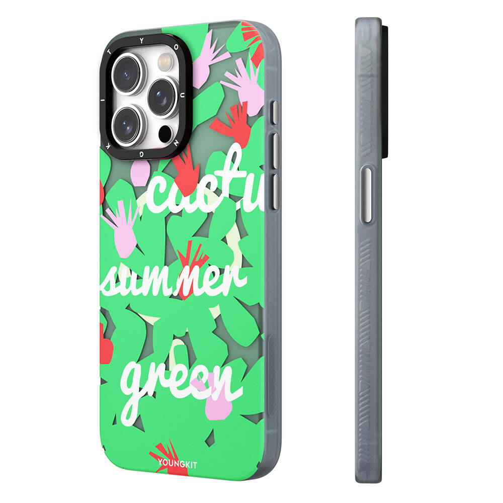 Apple iPhone 14 Pro Max Kılıf M-safe Şarj Özellikli Yaz Meyvesi Desenli Youngkit Fruity Flavour Serisi Kapak - Görsel 3