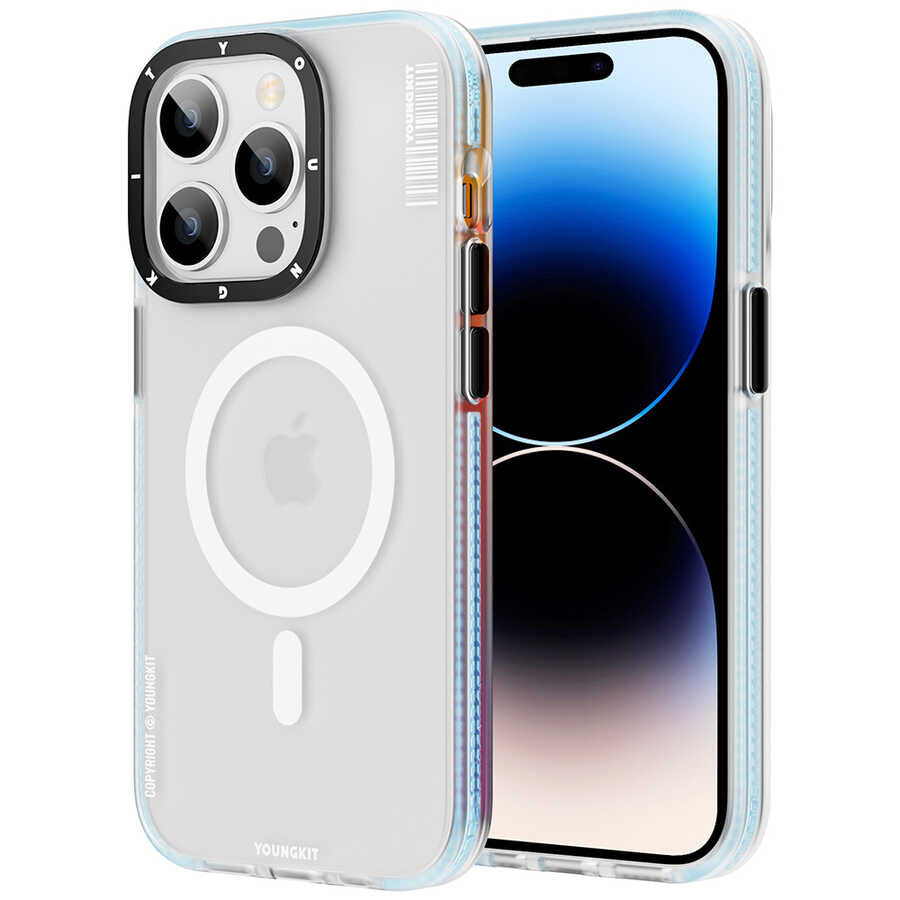 Apple iPhone 14 Pro Max Kılıf M-safe Şarj Özellikli Youngkit Jane Sand Serisi Kapak - Görsel 2