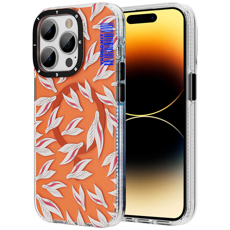 Apple iPhone 14 Pro Max Kılıf M-safe Şarj Özellikli Youngkit Play Rabbit Serisi Kapak - Görsel 3