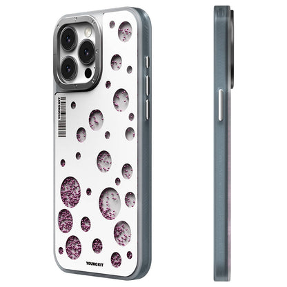 Apple iPhone 14 Pro Max Kılıf M-safe Şarj Özellikli Youngkit Quicksand Beads Serisi Kapak