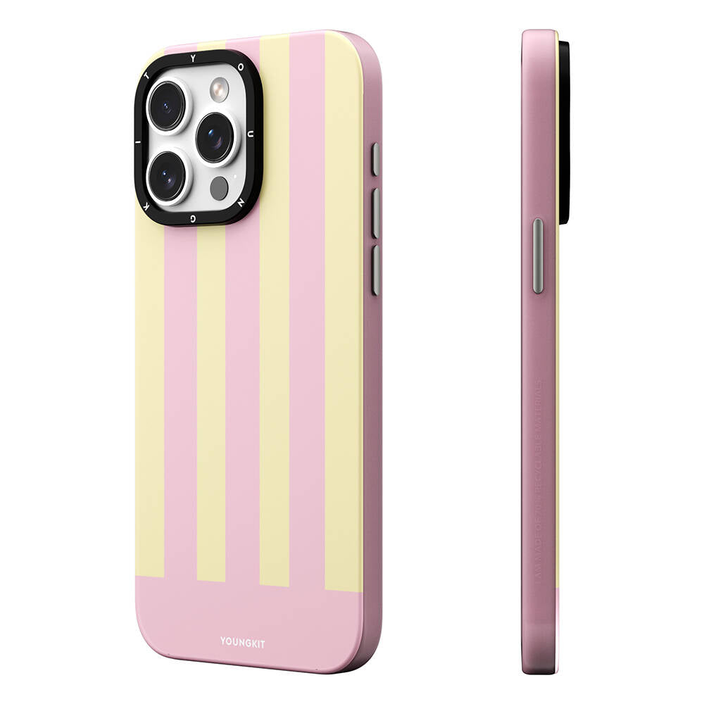 Apple iPhone 14 Pro Max Kılıf M-safe Şarj Özellikli Youngkit Striped Piano Keys Serisi Kapak - Görsel 3