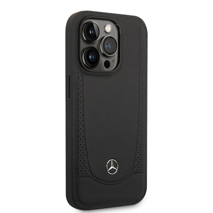 Apple iPhone 14 Pro Max Kılıf Mercedes Benz M-safe Şarj Özellikli Urban Deri Kapak - Görsel 3