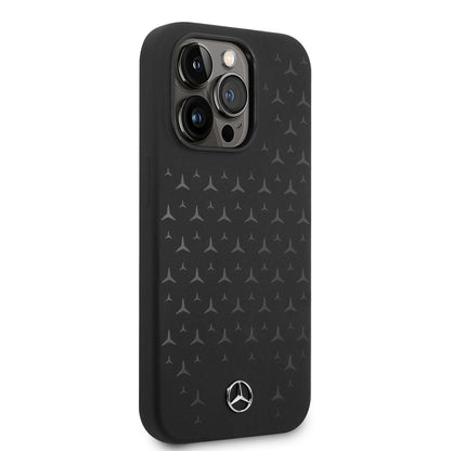 Apple iPhone 14 Pro Max Kılıf Mercedes Benz M-safe Şarj Özellikli Yıldızlı Dizayn Silikon Kapak - Görsel 2